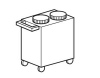 ДИСПЕНСЕР ДЛЯ ПОДОГРЕВА ТАРЕЛОК APACH CHEF LINE LDH8380
