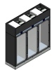 ШКАФ ВИННЫЙ ENOFRIGO WINE LIBRARY 20 WALL 3P H2200 VT ЧЕРНЫЙ + ПОЛКИ C+ПОЛКИ P